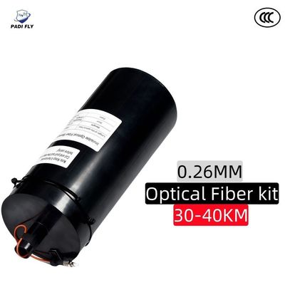 kupować Ultra-Long Distance 30-40km Przenośny 0,26mm Fpv Antynterferencja Komunikacja Drone Przekaz danych obrazu Kopuła Ogrodzenie Fiber Optic Kit produkcja online