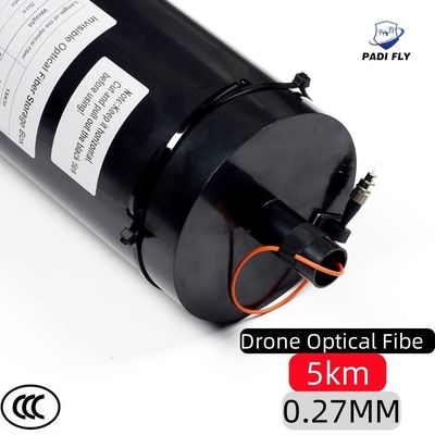 comprare Distanza di volo di trasmissione di immagine professionale 5 km 0,27 mm Accessori UAV leggeri Fpv Drone Fibra ottica fabbricazione online