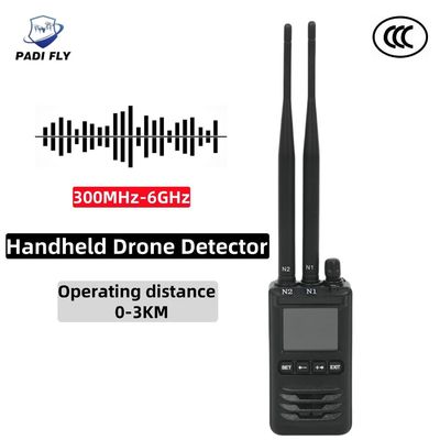 Buy Portable 300MHz-6GHz Full Band Drone Signal Detector with 0-3km Wide-Range Anti Uav Jammer System online manufacture