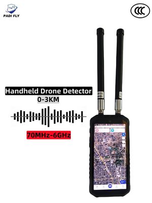Beli Detektor Anti-UAV genggam dengan layar sentuh 6,0 inci dan rentang saluran 70MHz-6GHz pembuatan online