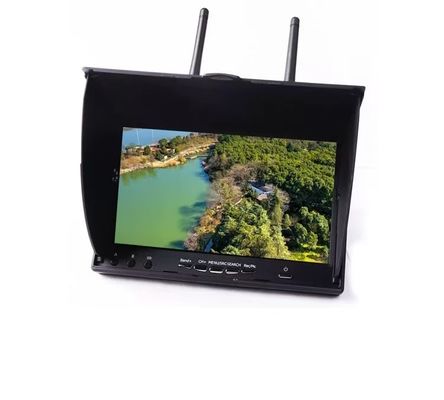 acheter Moniteur FPV de 7 pouces LCD5802D 5.8G 40CH pour Multicopters Drones 800x480 Accessoire DVR 2.4Ghz Chargeur de batterie intégré fabrication en ligne