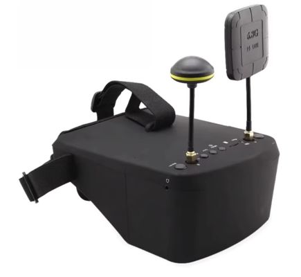 Αγορά Πλαστικά 800D HD 5.8G FPV Γυαλιά Βίντεο Γυαλιά Υψηλής Ευαισθησίας Με Ξεχωριστή Οθόνη HD 5 ιντσών Racing Drone VR Γυαλιά FPV ηλεκτρονική κατασκευή