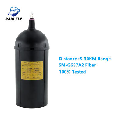 membeli 1-20km Jarak Portable 0.26mm Fiber Optic Drone Fiber Optic untuk Transceiver Data Gambar pembuatan online