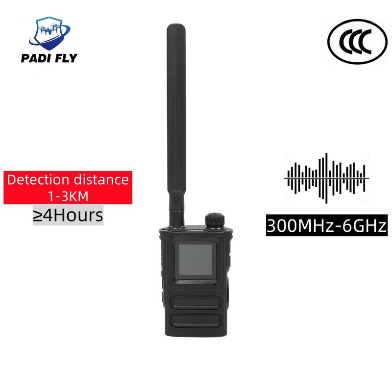 Professional 300m-6GHz Ultra-Wide Full-Band Antenna Drone Detector for ...
