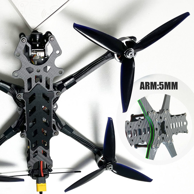 Mark4 V2 FPV Racing Drone Kit with Carbon Fiber Frame and 2.5W VTX 5 to ...