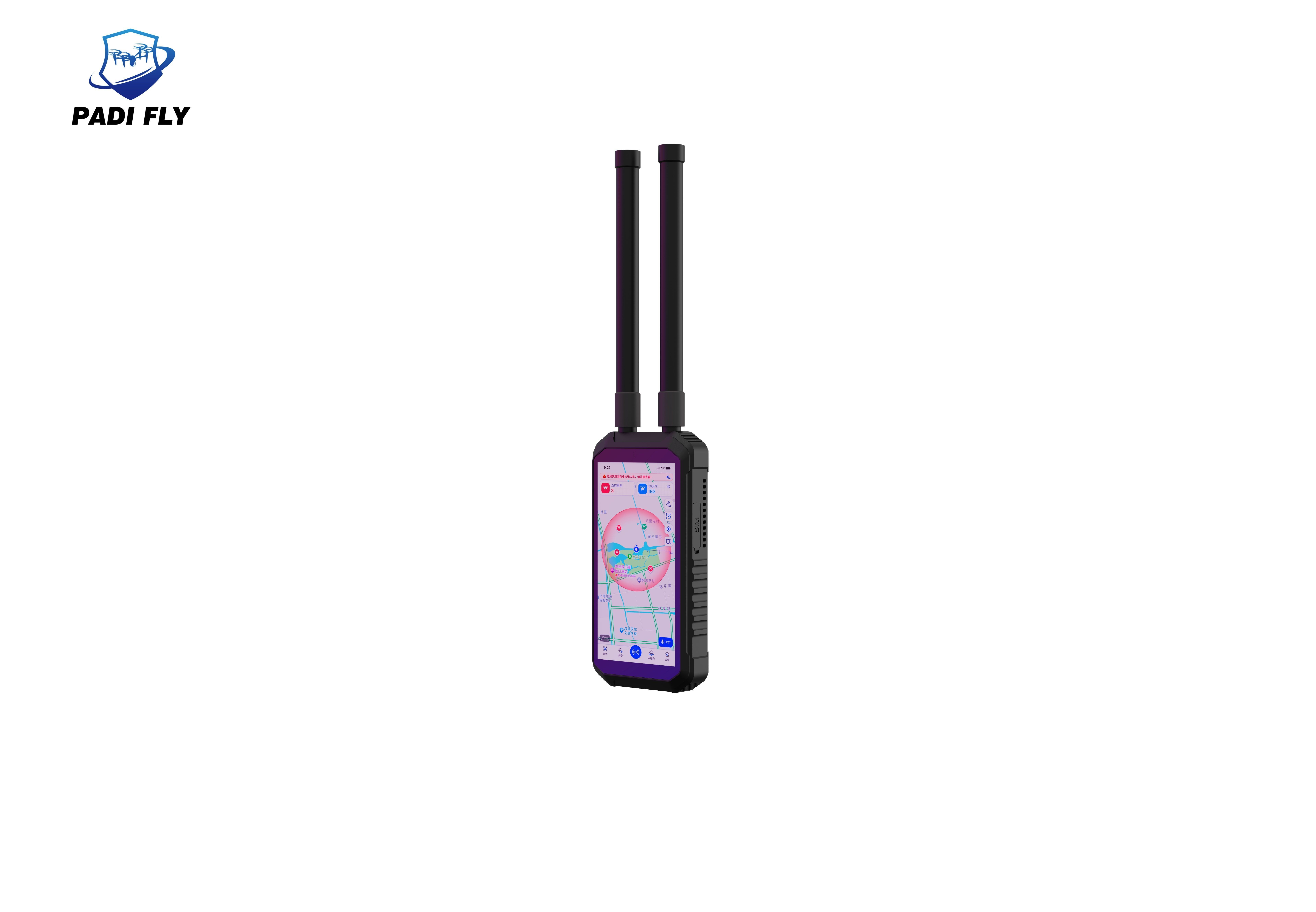 Portable 70MHz~6GHz All-Channels Handheld Fpv Drone Detector with 0~3km ...